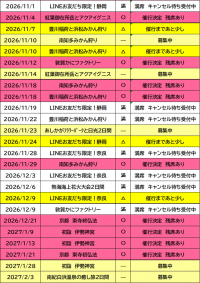 催行状況表　９/１７更新