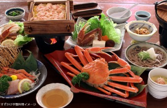 敦賀えらべる蟹料理と新春の催事「長浜盆梅展」